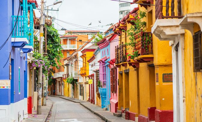 Gekleurde huisjes in Buenos Aires